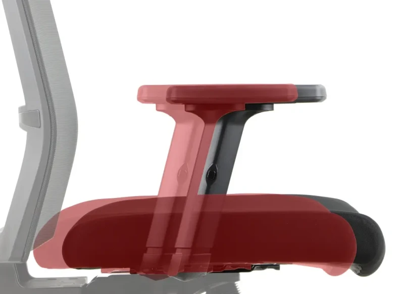 Fotel biurowy z wysuwem siedziska RIVERTON F/H Czarny-Szary