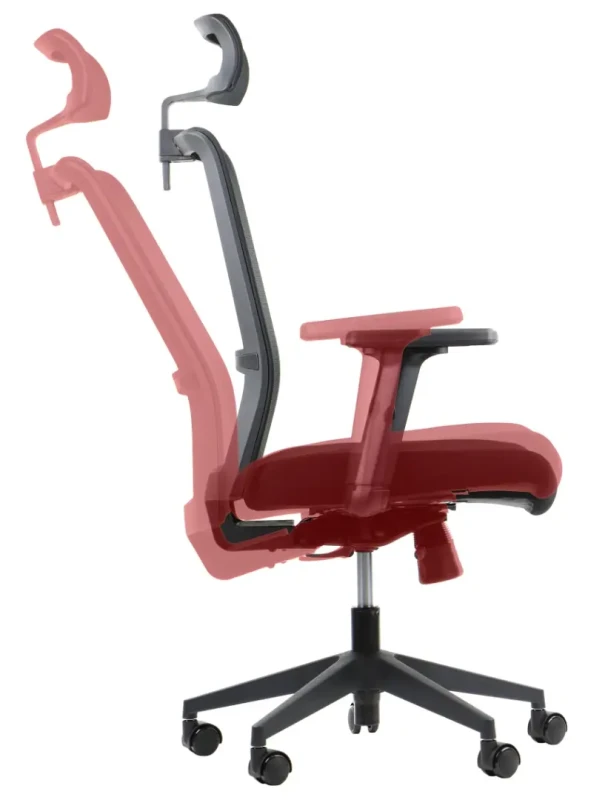 Fotel biurowy z wysuwem siedziska RIVERTON F/H Czarny-Szary