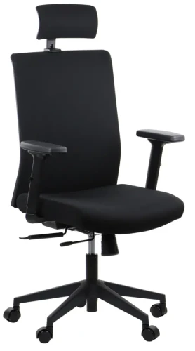 Fotel biurowy z wysuwem siedziska RIVERTON F/H Czarny