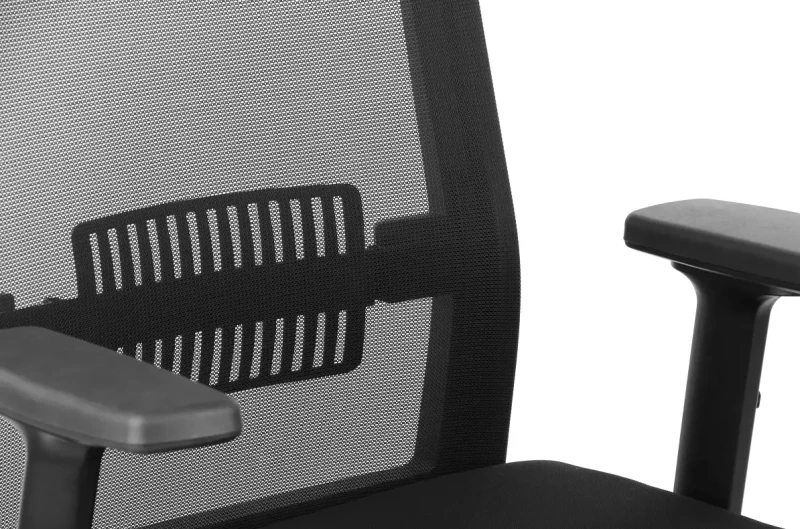 Fotel biurowy z wysuwem siedziska RIVERTON M/H Czarny