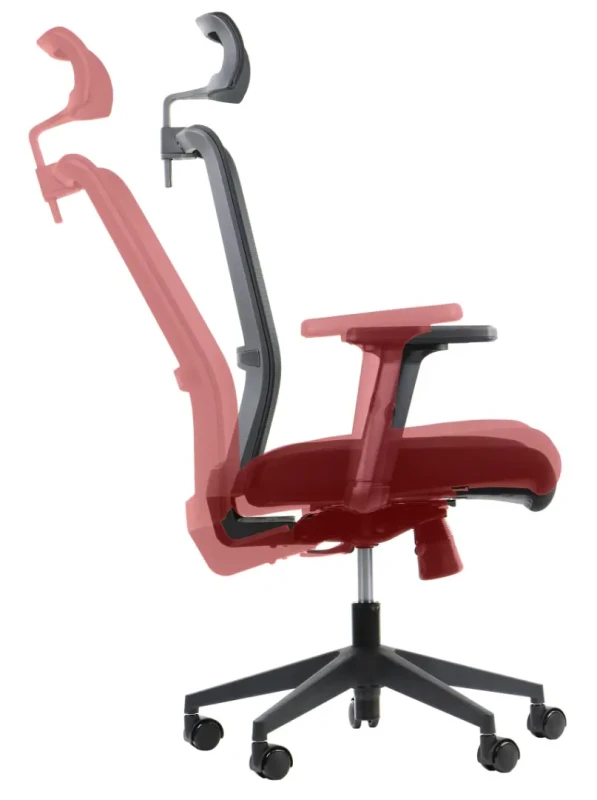 Fotel biurowy z wysuwem siedziska RIVERTON M/H Czarny