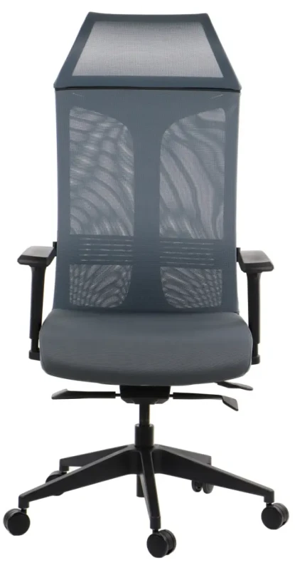 Fotel biurowy RYDER z mechanizmem samoważącym Szary