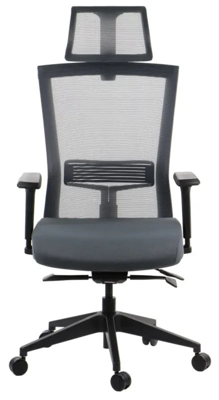 Fotel biurowy HOPE z mechanizmem samoważącym Szary