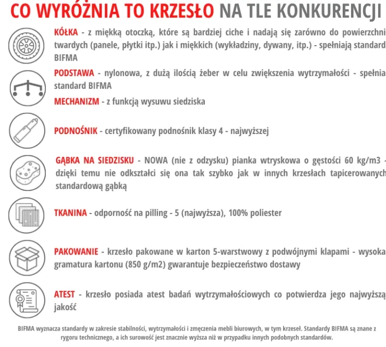 Fotel biurowy TONO Szary