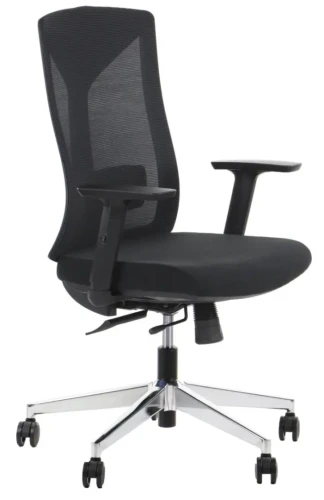Fotel biurowy HAGER Czarny/chrom