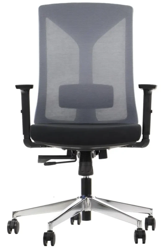 Fotel biurowy HAGER Szary/chrom