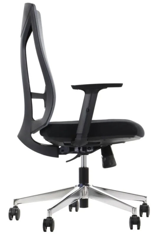 Fotel biurowy HAGER Szary/chrom