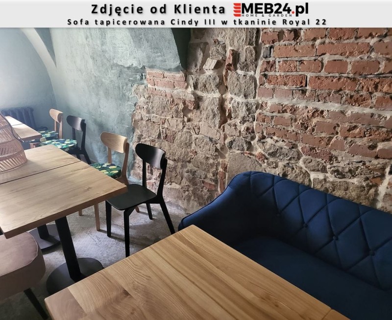 Sofa tapicerowana Cindy III w stylu skandynawskim - zdjęcie od klienta