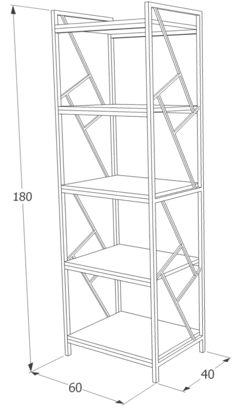 Regał Tablo R5 180 cm