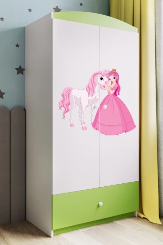 Szafa dwudrzwiowa dla dziewczynki BABYDREAMS