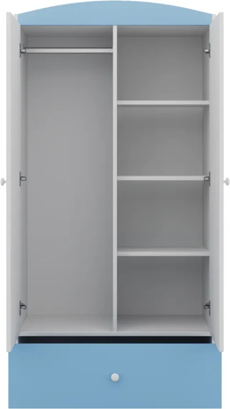 Zestaw mebli dziecięcych dla chłopca z łóżkiem 160x80 BABYDREAMS