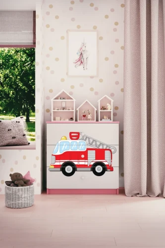 Zestaw mebli dziecięcych dla chłopca z łóżkiem 160x80 BABYDREAMS