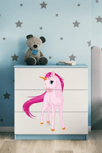 Komoda dla dziewczynki BABYDREAMS 3 szuflady