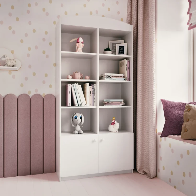 Regał podwójny BABYDREAMS biały