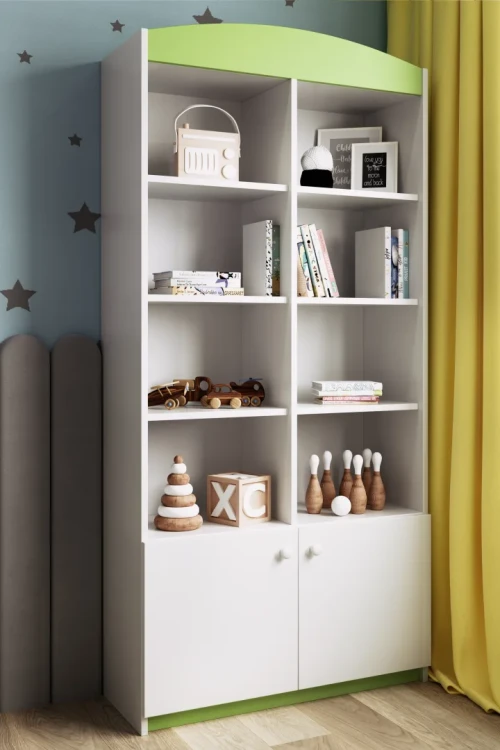 Regał podwójny BABYDREAMS zielony