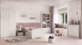 Zestaw mebli dziecięcych z szafką nocną i łóżkiem 160x80 BABYDREAMS