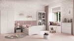 Zestaw mebli dziecięcych z szafką nocną i łóżkiem 180x80 BABYDREAMS