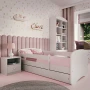 Zestaw mebli dziecięcych z szafką nocną i łóżkiem 180x80 BABYDREAMS