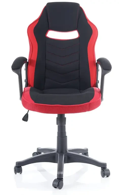 Fotel obrotowy Camaro czarny/czerwony