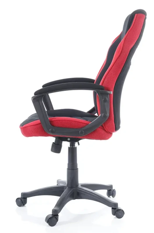 Fotel obrotowy Camaro czarny/czerwony