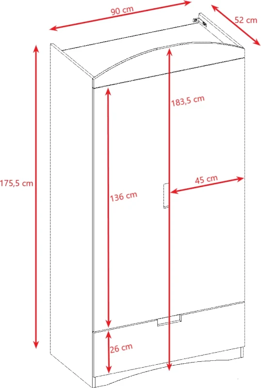 Szafa CLASSIC biała