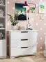 Komoda biała CLASSIC 3 szuflady