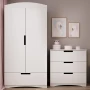 Komoda biała CLASSIC 3 szuflady