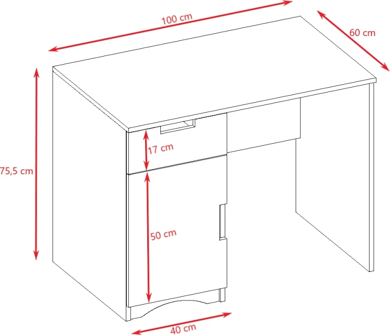 Biurko CLASSIC białe