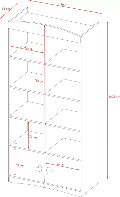 Zestaw mebli dziecięcych z łóżkiem 160x80 JULIA