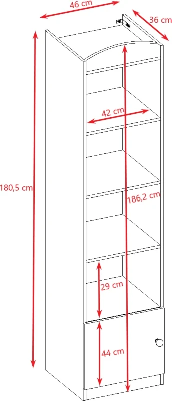 Zestaw mebli dziecięcych z łóżkiem 140x80 CLASSIC UNO
