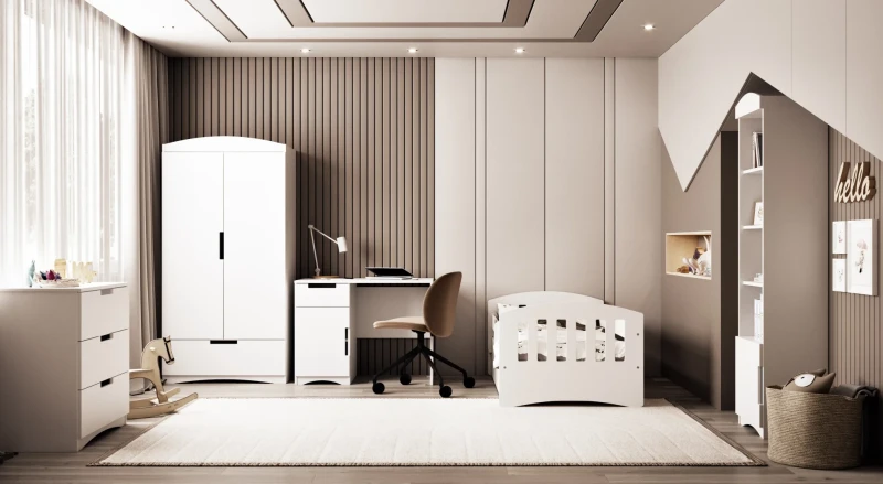 Regał pojedynczy CLASSIC biały