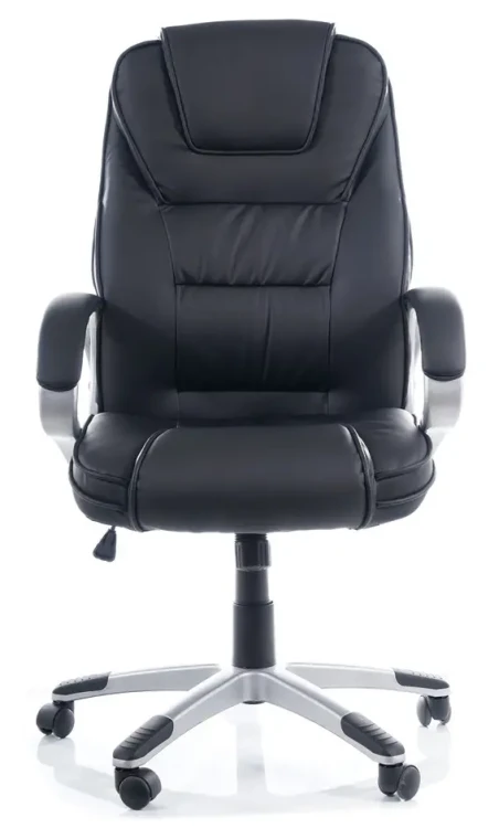 Fotel obrotowy Q-031 ekoskóra czarny