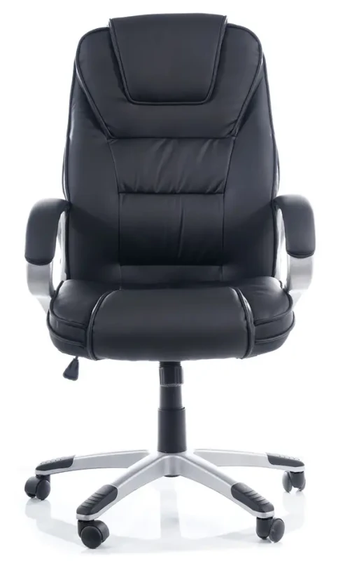 Fotel obrotowy Q-031 ekoskóra czarny