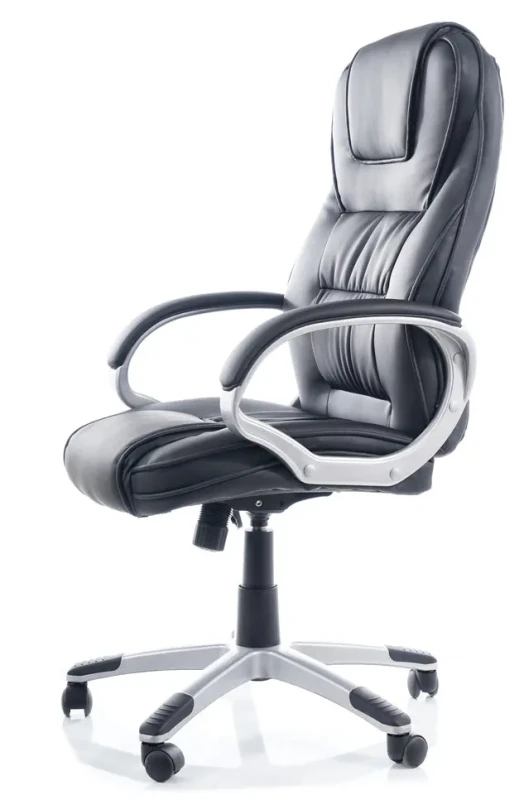 Fotel obrotowy Q-031 ekoskóra czarny