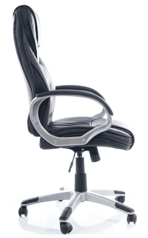Fotel obrotowy Q-031 ekoskóra czarny