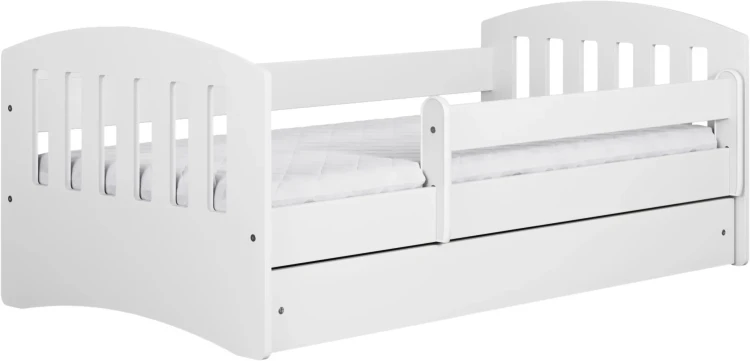 Łóżeczko dziecięce 160x80 CLASSIC 1 biały
