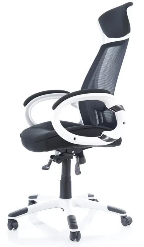 Fotel obrotowy Q-409 czarny/biały