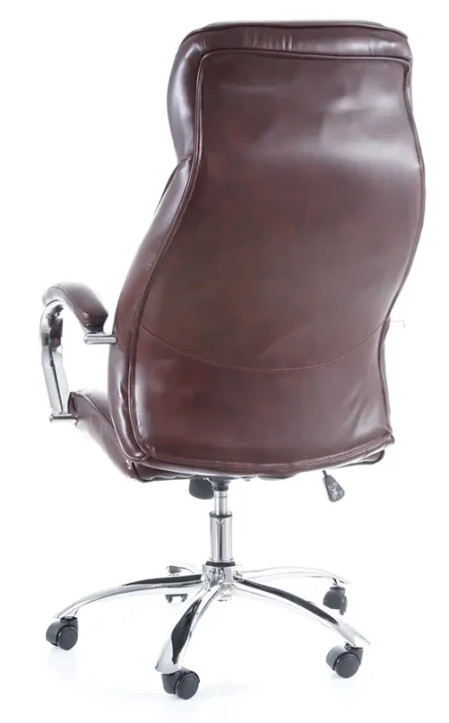 Fotel obrotowy Q-557 ekoskóra brąz