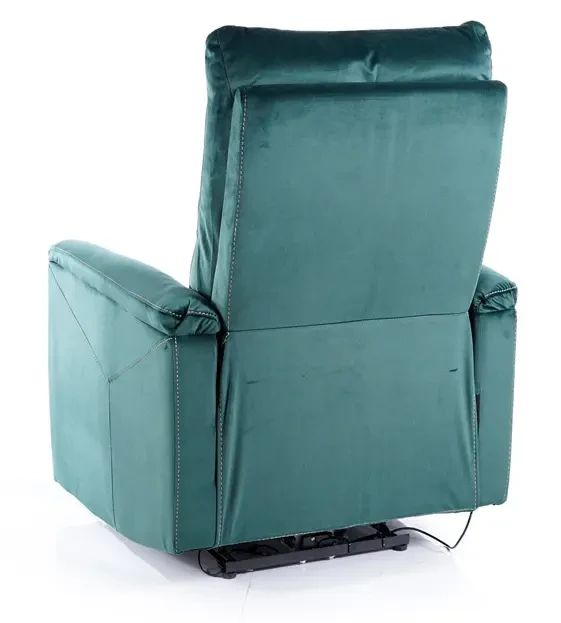 Fotel rozkładany Neptun Velvet zielony Bluvel 78