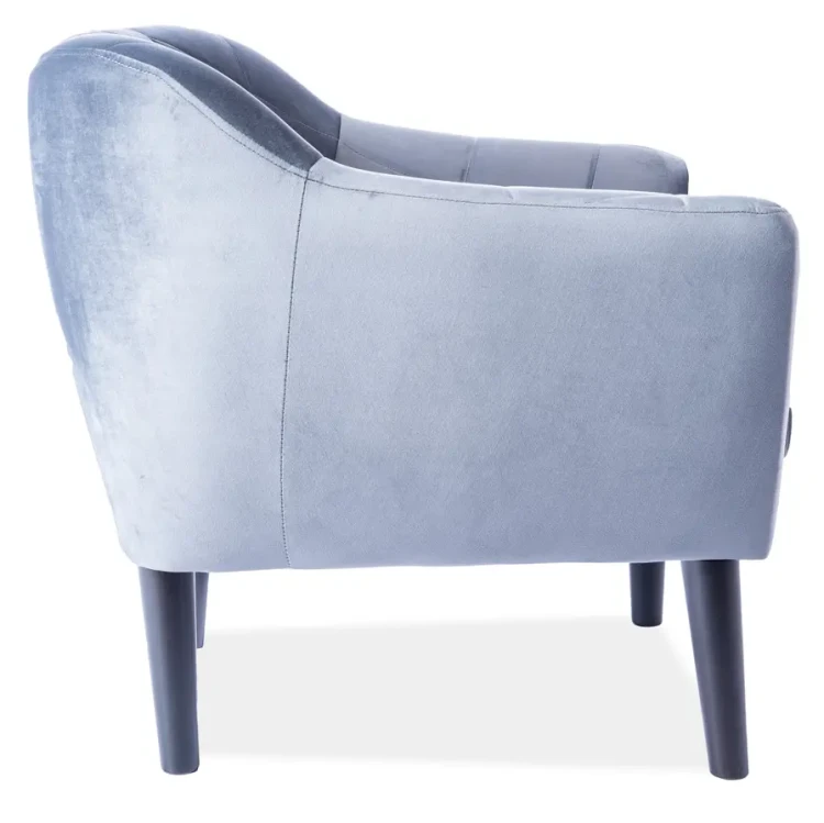 Fotel tapicerowany Karo 1 Velvet wenge