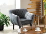 Fotel tapicerowany Karo 1 Velvet wenge