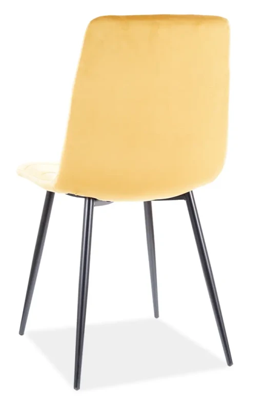 Krzesło tapicerowane Mila Velvet czarny Bluvel 19