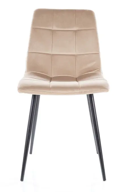 Krzesło tapicerowane Mila Velvet beż Bluvel 28