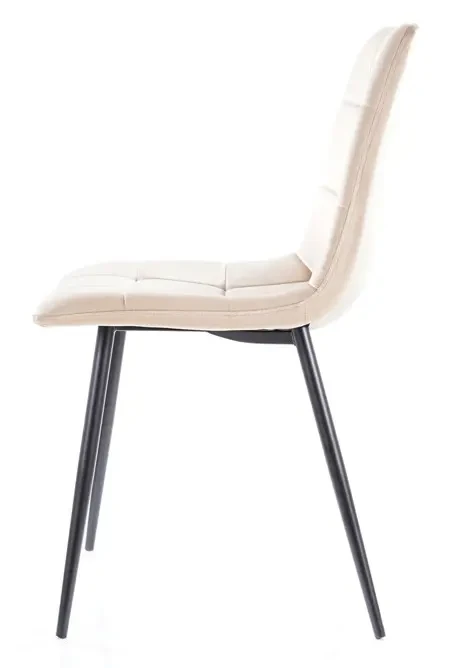 Krzesło tapicerowane Mila Velvet beż Bluvel 28