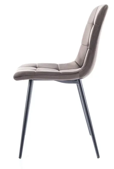 Krzesło tapicerowane Mila Velvet brąz Bluvel 48