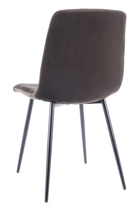 Krzesło tapicerowane Mila Velvet brąz Bluvel 48