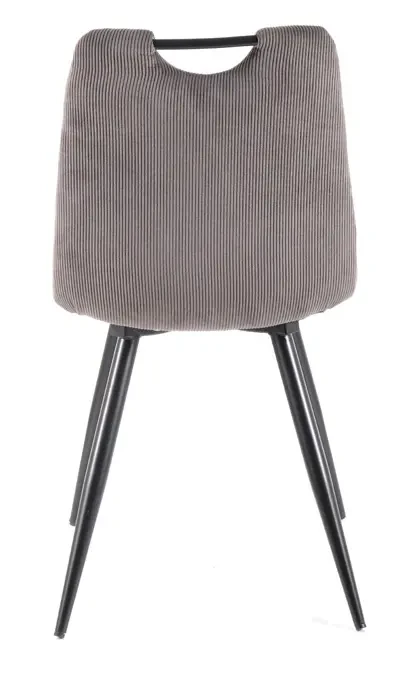 Krzesło tapicerowane Orfe Sztruks szary Fjord 15