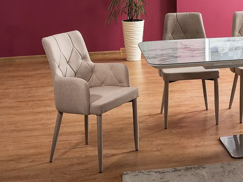 Krzesło tapicerowane Ricardo szary .06