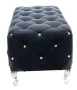 Pufa tapicerowana Hestia Velvet czarny Bluvel 19