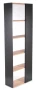 Regał Corner 170x60 cm dąb wotan/czarny